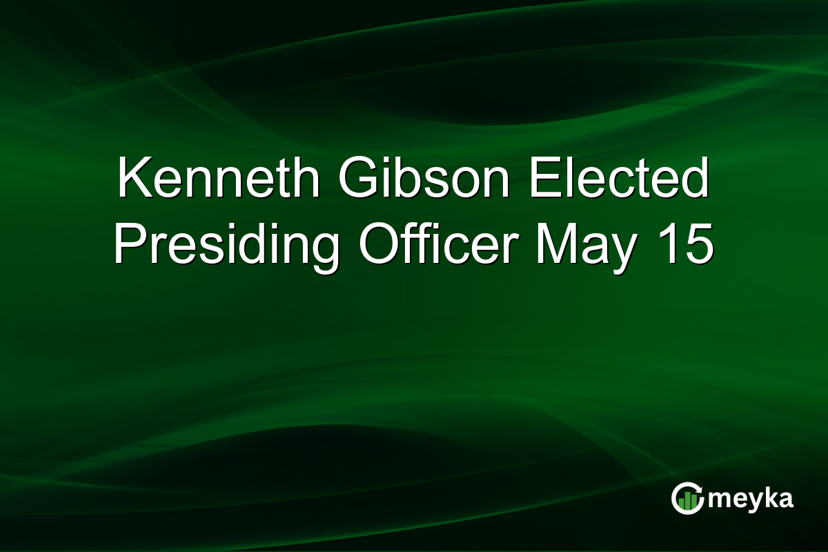 Kenneth Gibson Elected Presiding Officer May 15