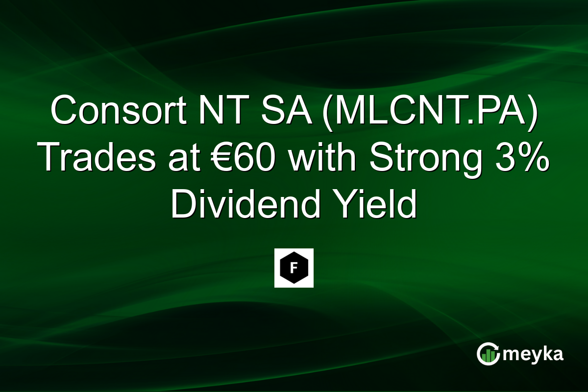 Consort NT SA (MLCNT.PA) Trades at €60 with Strong 3% Dividend Yield