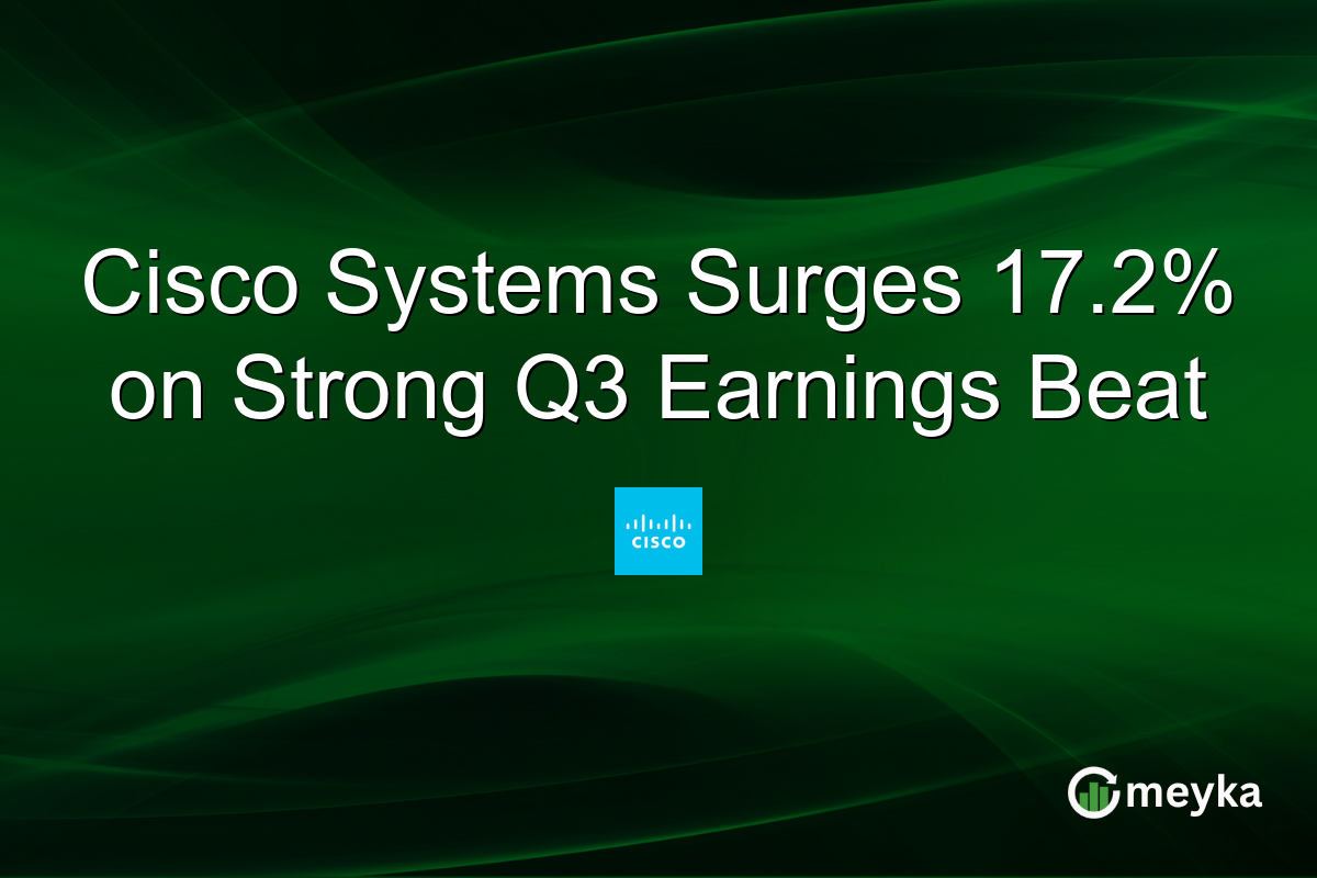 Cisco Systems Surges 17.2% on Strong Q3 Earnings Beat