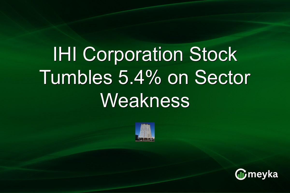IHI Corporation Stock Tumbles 5.4% on Sector Weakness