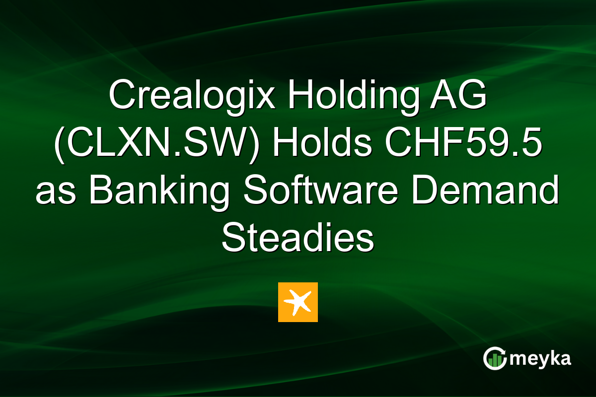 Crealogix Holding AG (CLXN.SW) Holds CHF59.5 as Banking Software Demand Steadies