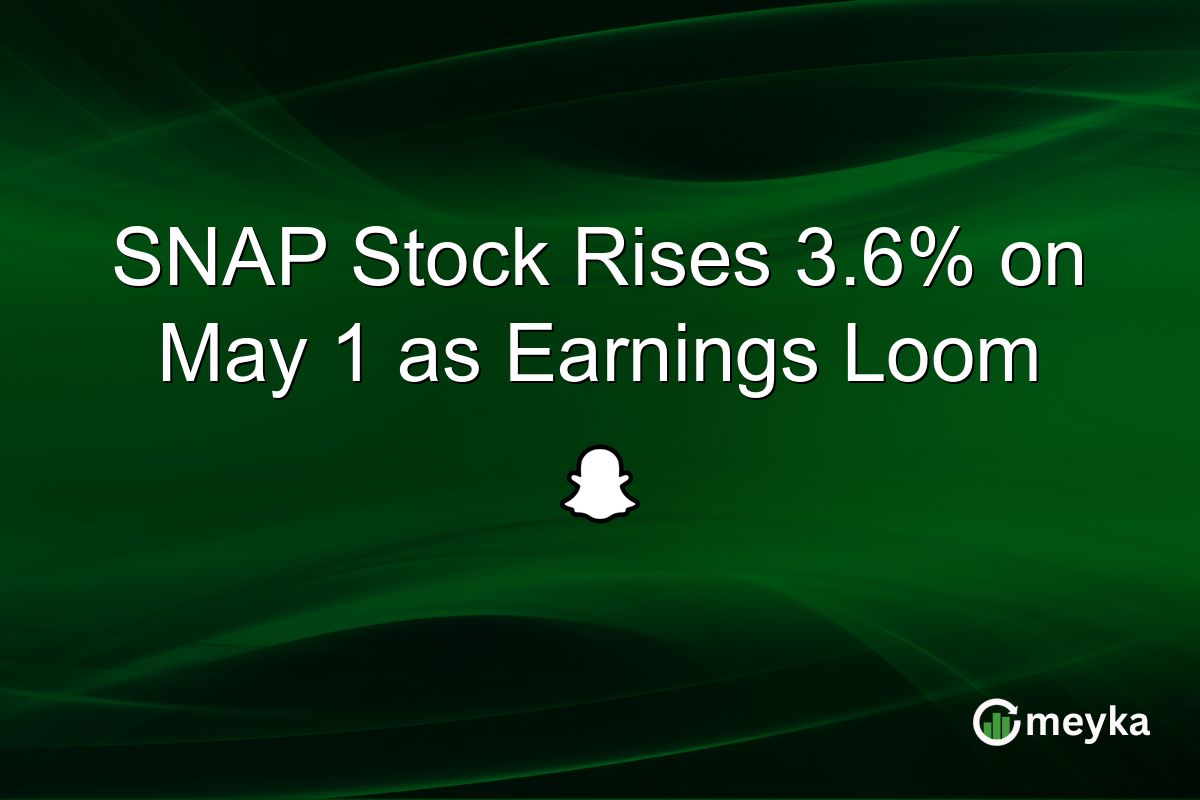 SNAP Stock Rises 3.6% on May 1 as Earnings Loom