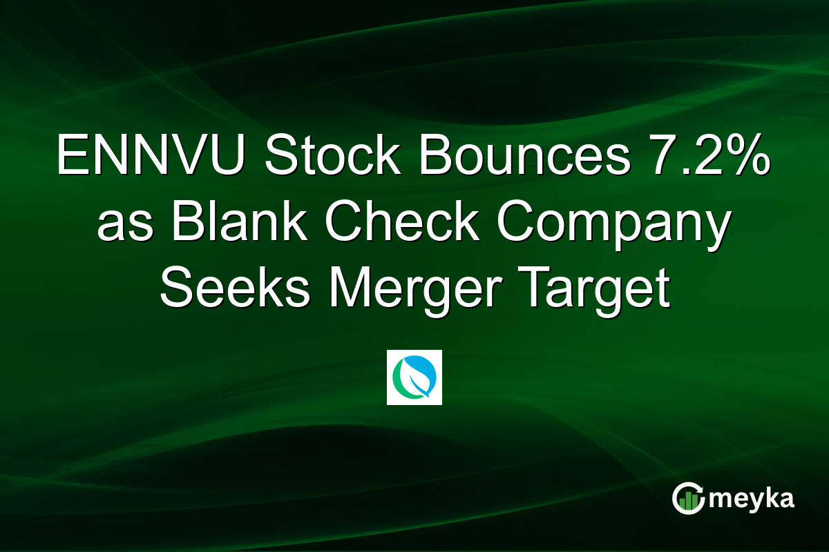 ENNVU Stock Bounces 7.2% as Blank Check Company Seeks Merger Target