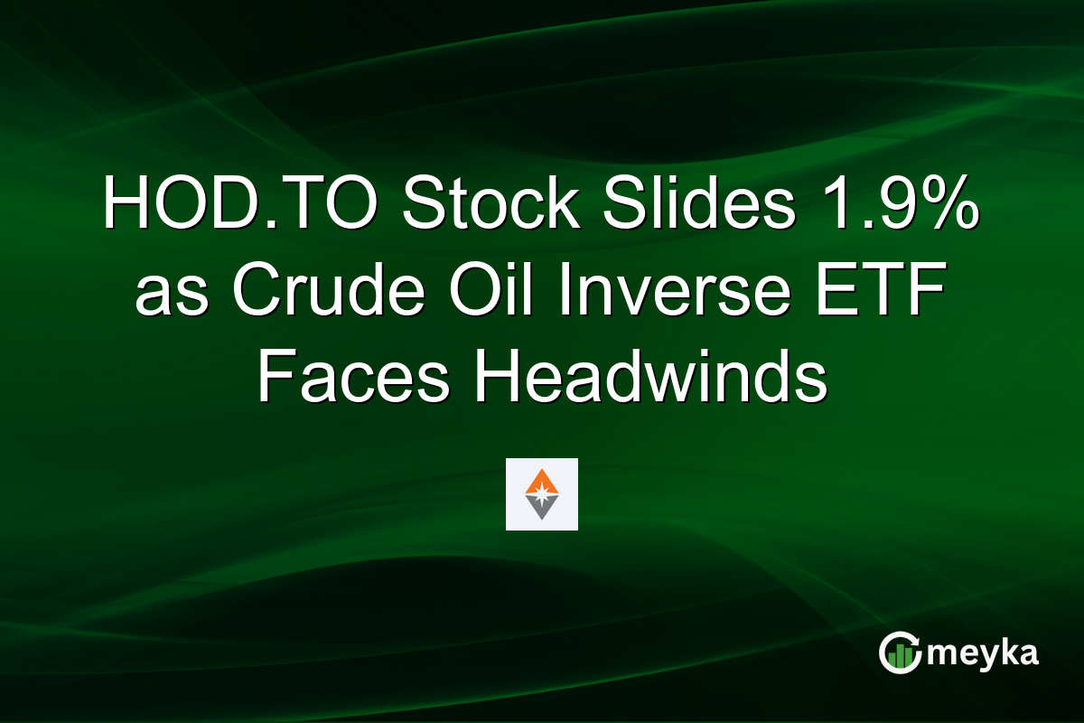 HOD.TO Stock Slides 1.9% as Crude Oil Inverse ETF Faces Headwinds