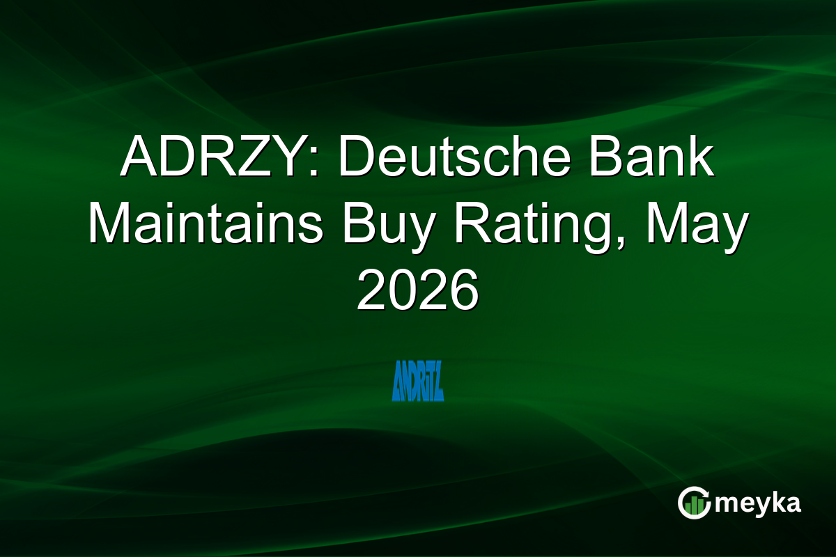 ADRZY: Deutsche Bank Maintains Buy Rating, May 2026