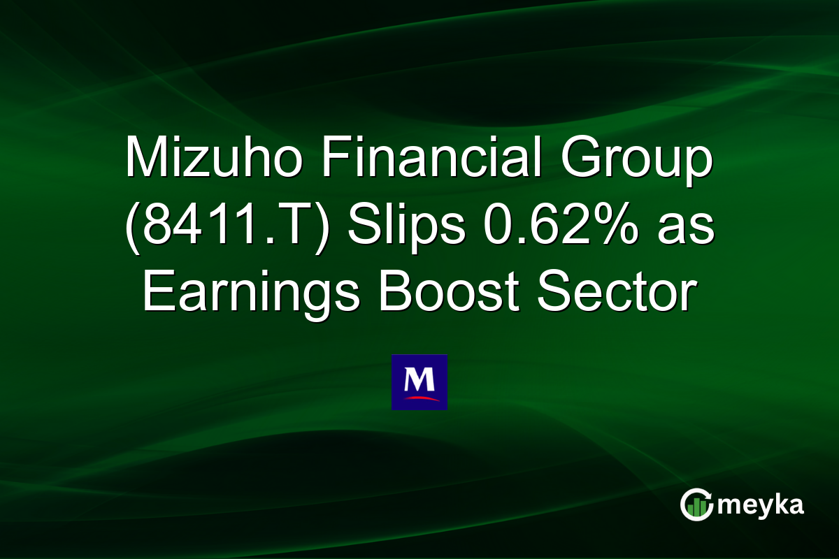 Mizuho Financial Group (8411.T) Slips 0.62% as Earnings Boost Sector
