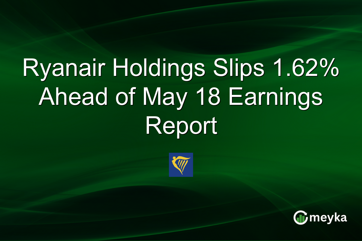 Ryanair Holdings Slips 1.62% Ahead of May 18 Earnings Report