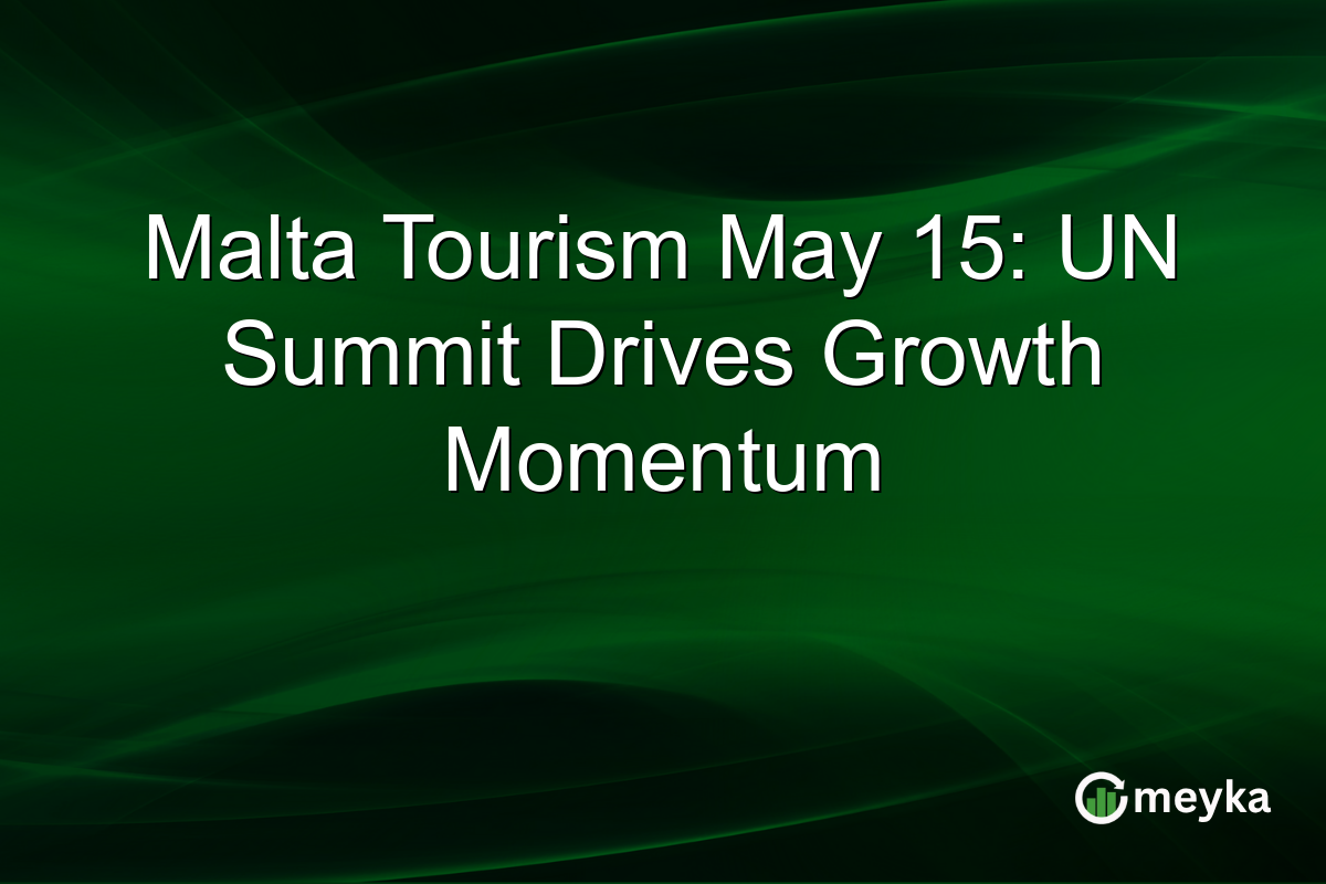 Malta Tourism May 15: UN Summit Drives Growth Momentum