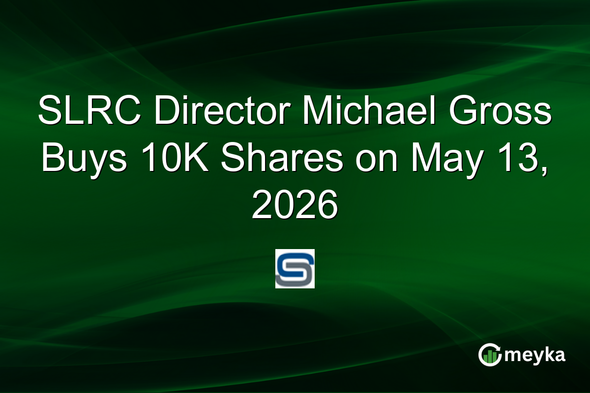 SLRC Director Michael Gross Buys 10K Shares on May 13, 2026