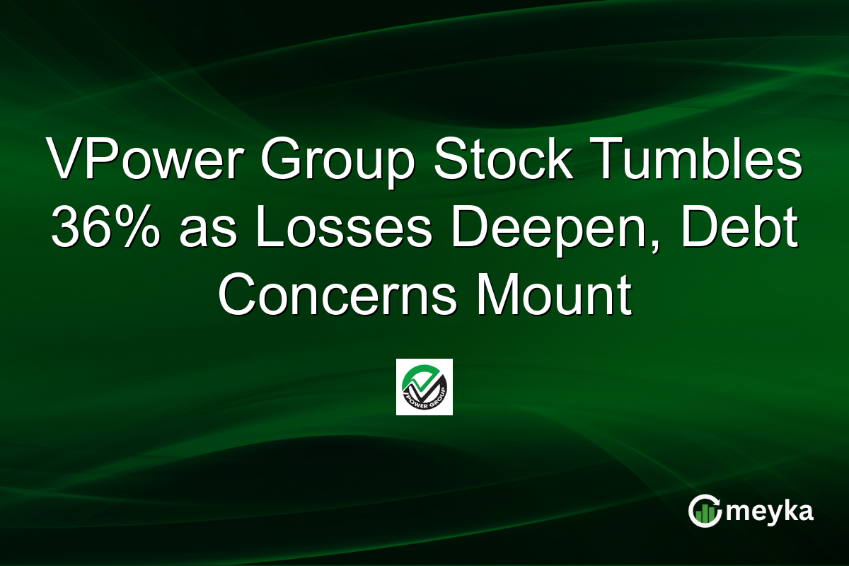 VPower Group Stock Tumbles 36% as Losses Deepen, Debt Concerns Mount