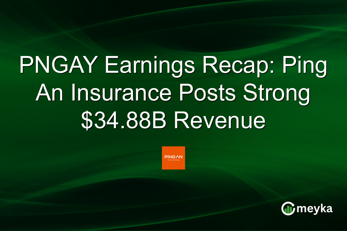 PNGAY Earnings Recap: Ping An Insurance Posts Strong $34.88B Revenue