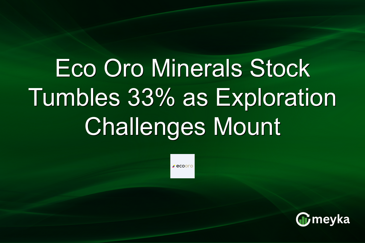 Eco Oro Minerals Stock Tumbles 33% as Exploration Challenges Mount