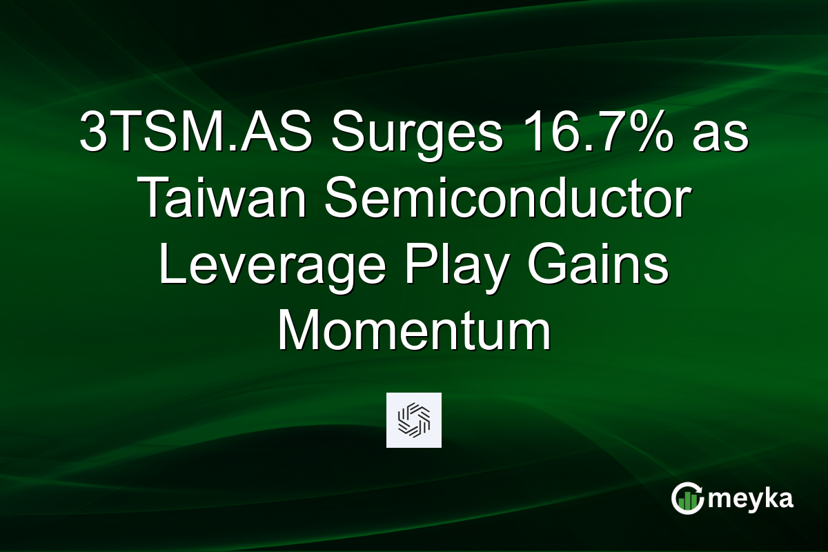 3TSM.AS Surges 16.7% as Taiwan Semiconductor Leverage Play Gains Momentum