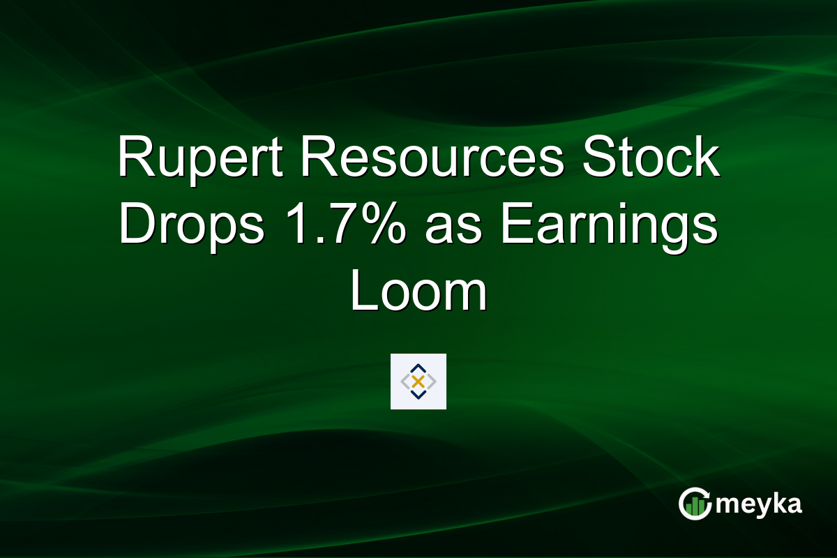 Rupert Resources Stock Drops 1.7% as Earnings Loom