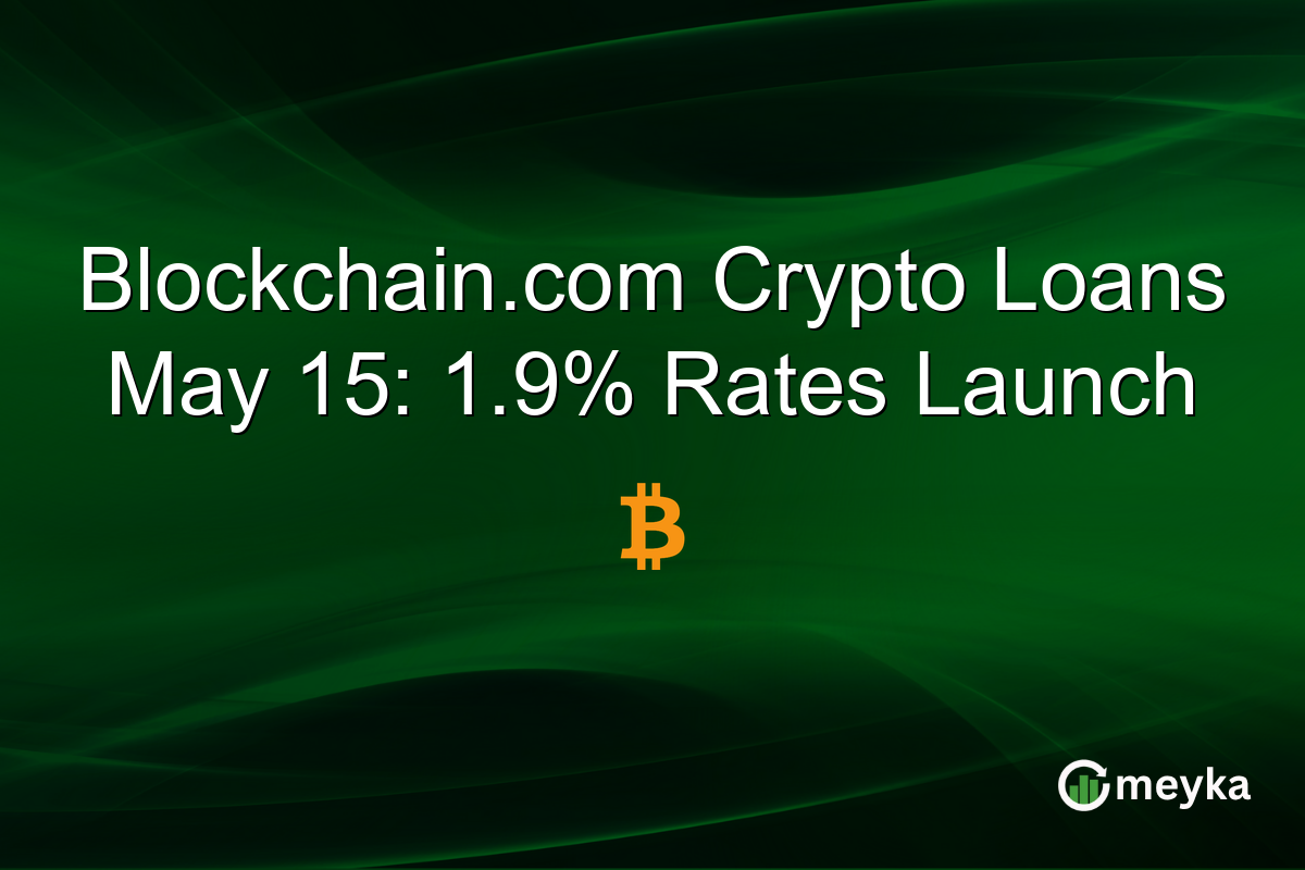 Blockchain.com Crypto Loans May 15: 1.9% Rates Launch