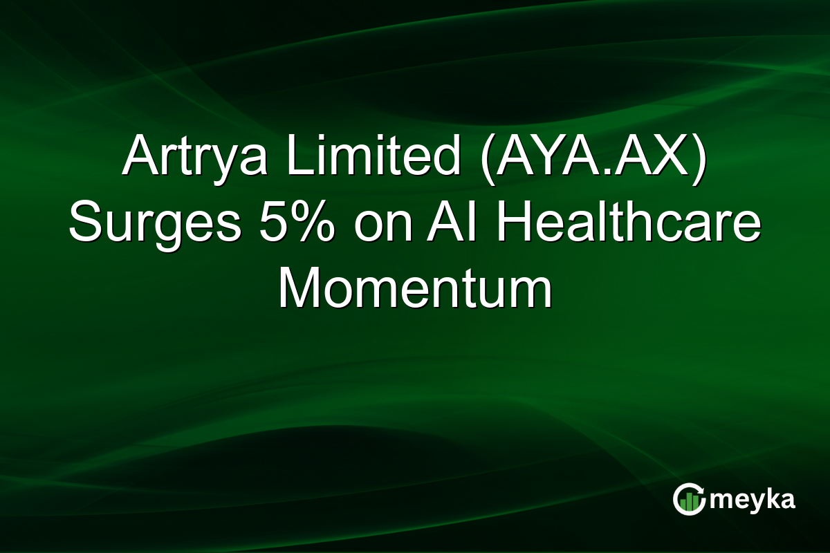 Artrya Limited (AYA.AX) Surges 5% on AI Healthcare Momentum