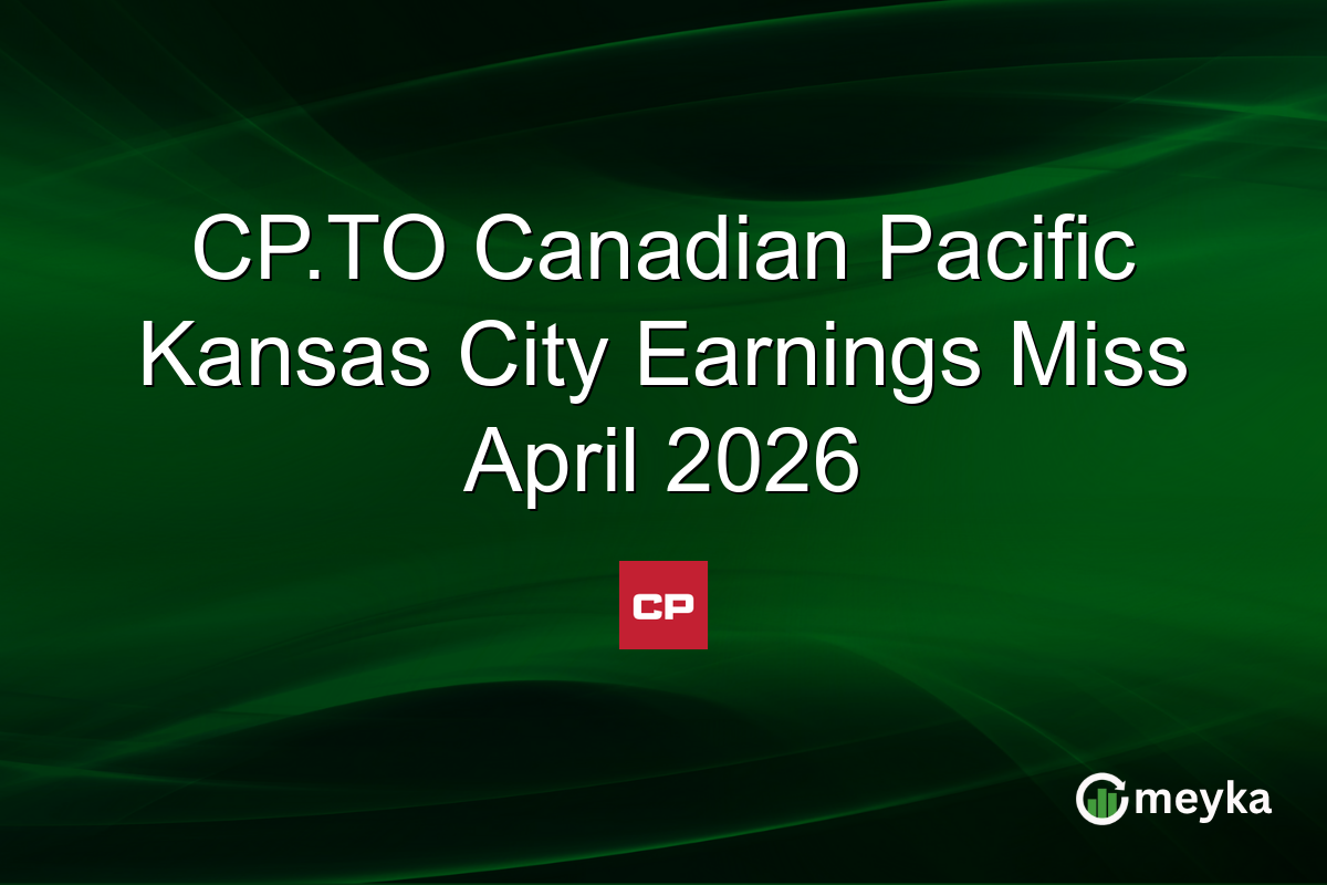 CP.TO Canadian Pacific Kansas City Earnings Miss April 2026