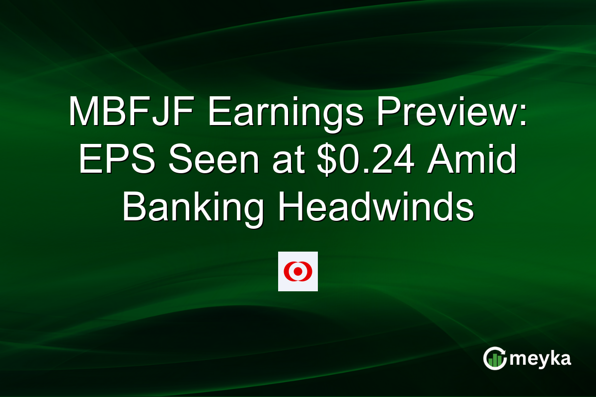 MBFJF Earnings Preview: EPS Seen at $0.24 Amid Banking Headwinds