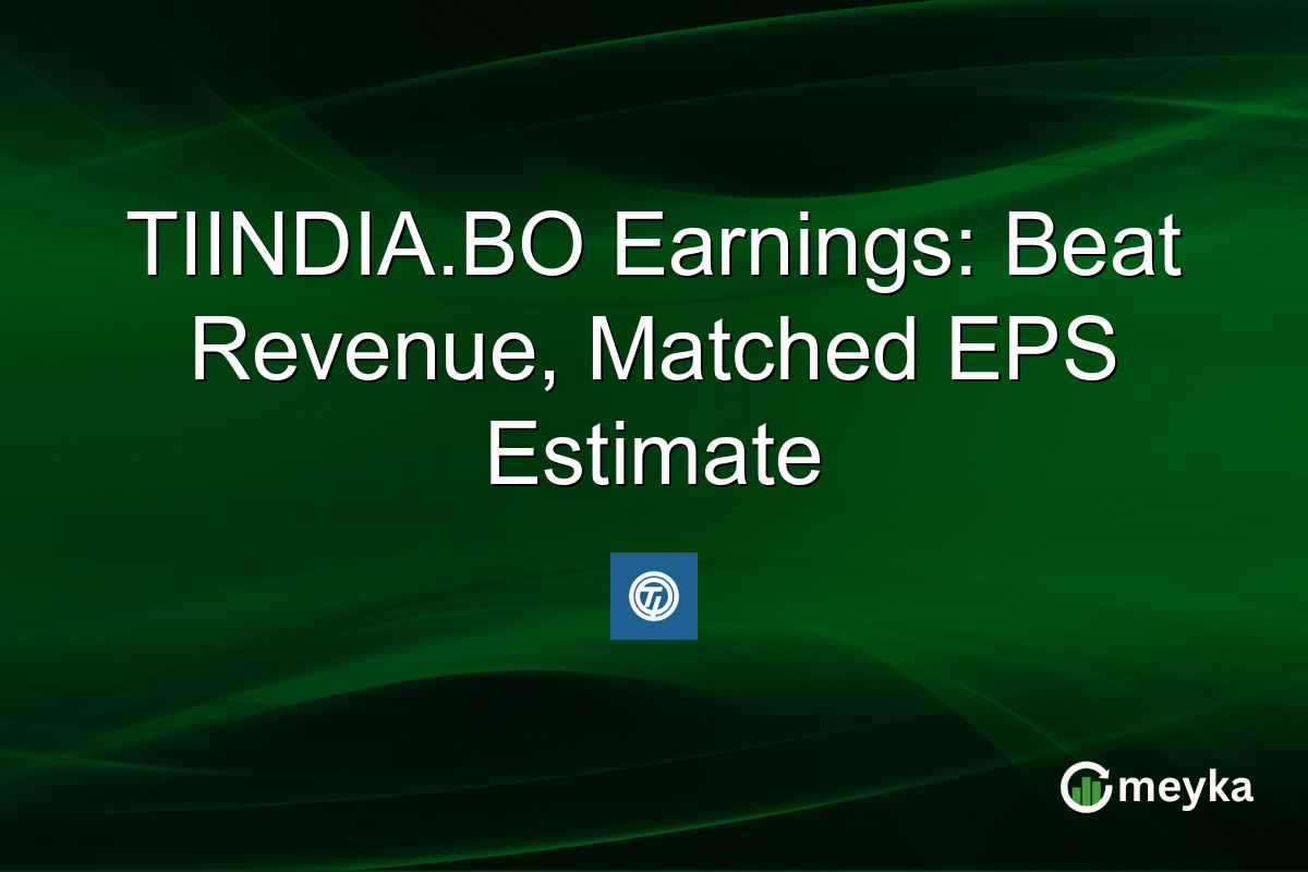TIINDIA.BO Earnings: Beats Revenue, Matches EPS Estimate