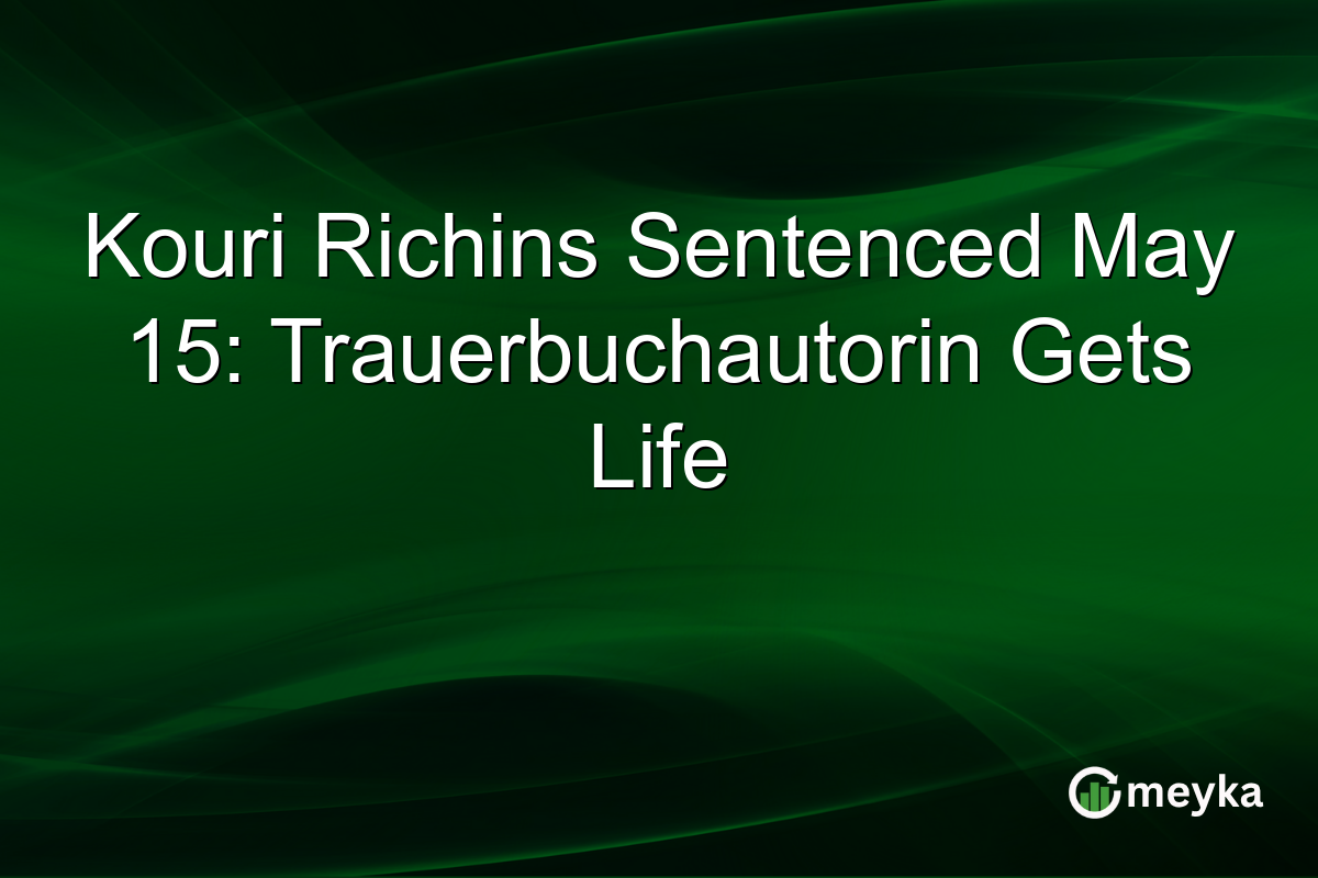 Kouri Richins Sentenced May 15: Trauerbuchautorin Gets Life