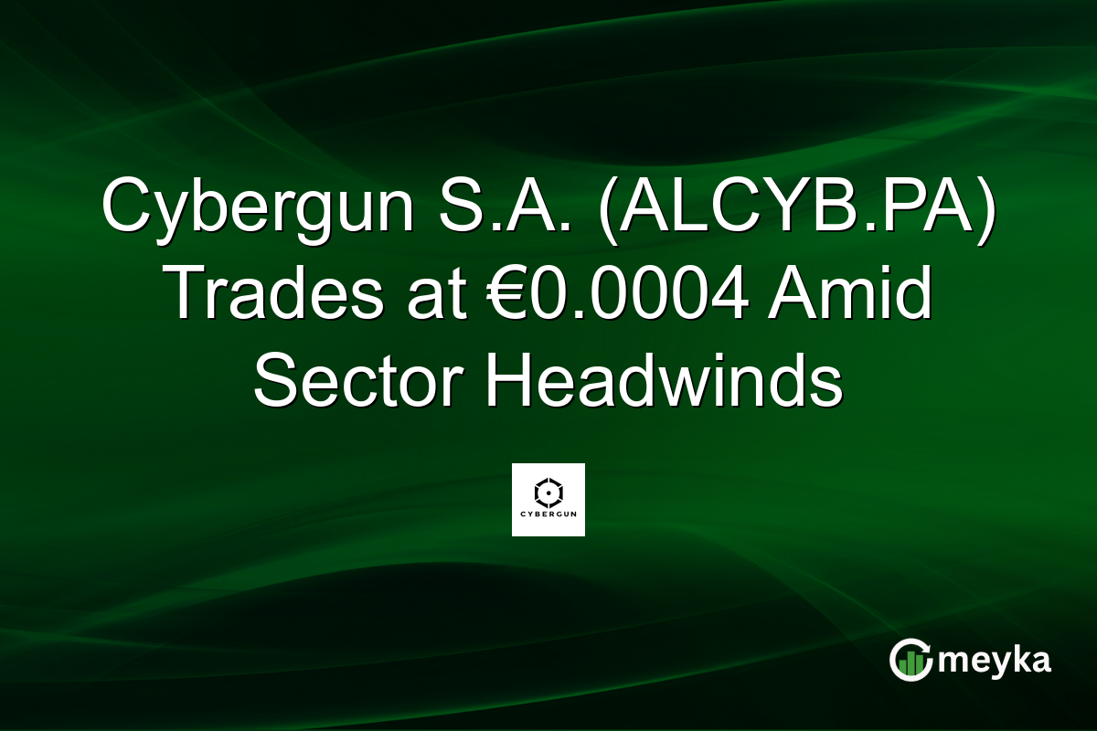 Cybergun S.A. (ALCYB.PA) Trades at €0.0004 Amid Sector Headwinds