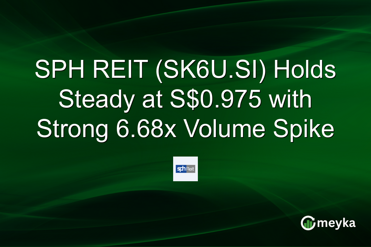 SPH REIT (SK6U.SI) Holds Steady at S$0.975 with Strong 6.68x Volume Spike