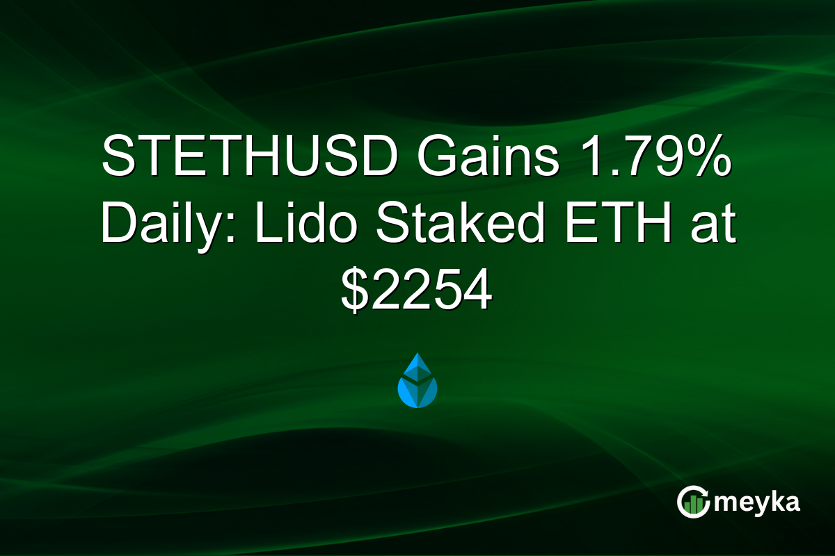 STETHUSD Gains 1.79% Daily: Lido Staked ETH at $2254