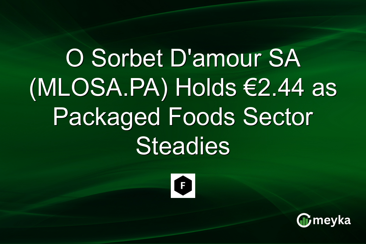 O Sorbet D’amour SA (MLOSA.PA) Holds €2.44 as Packaged Foods Sector Steadies