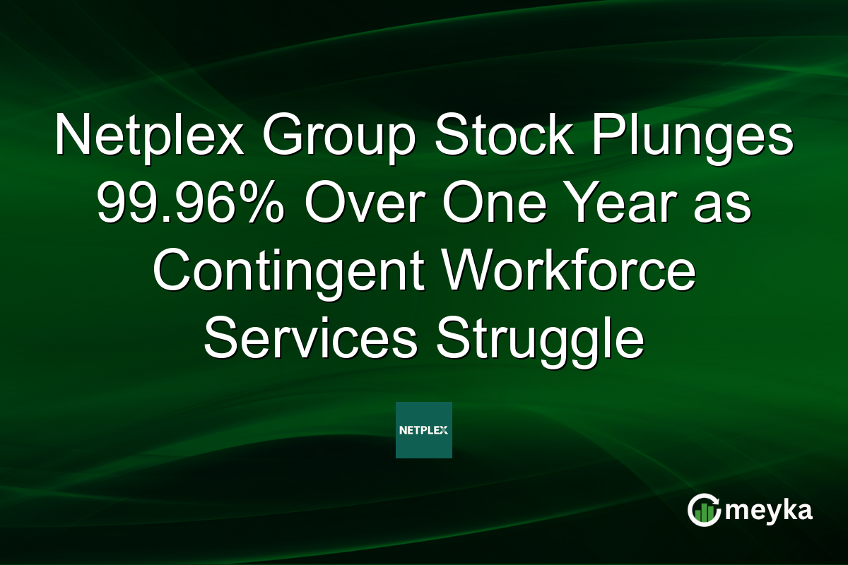 Netplex Group Stock Plunges 99.96% Over One Year as Contingent Workforce Services Struggle