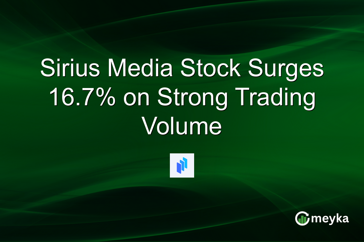 Sirius Media Stock Surges 16.7% on Strong Trading Volume