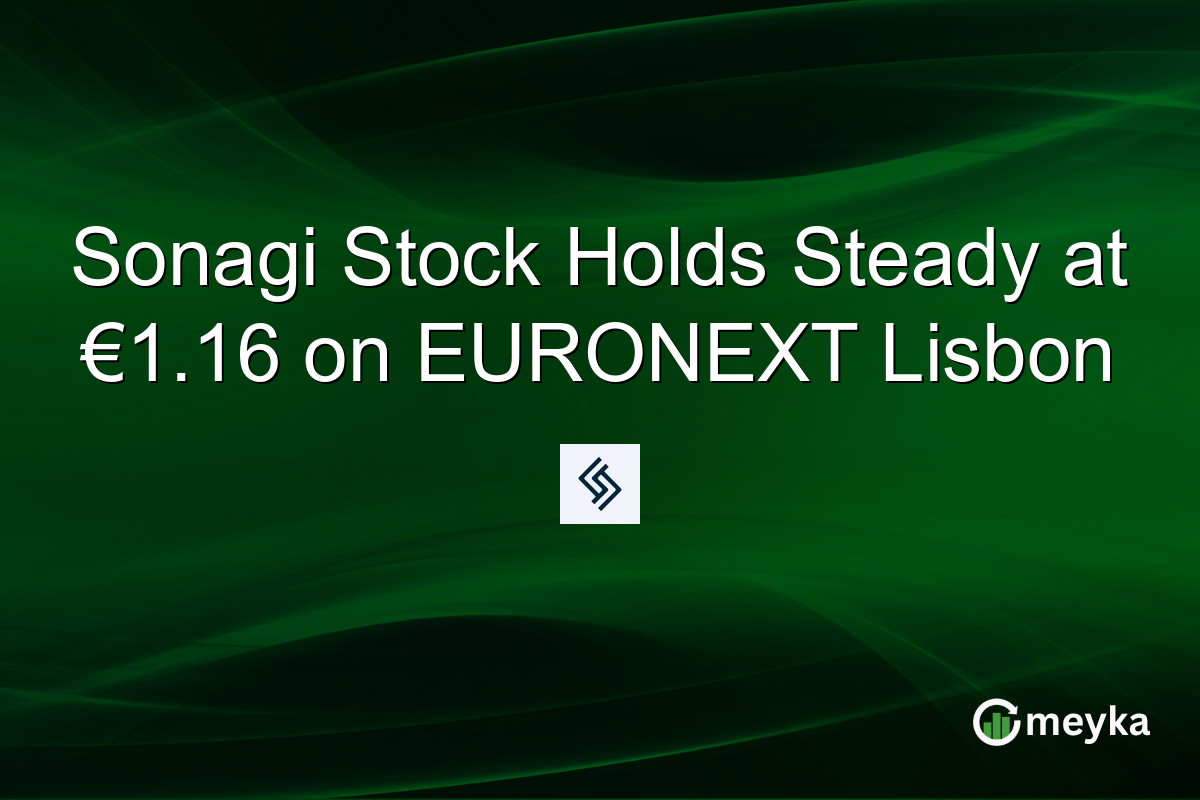 Sonagi Stock Holds Steady at €1.16 on EURONEXT Lisbon