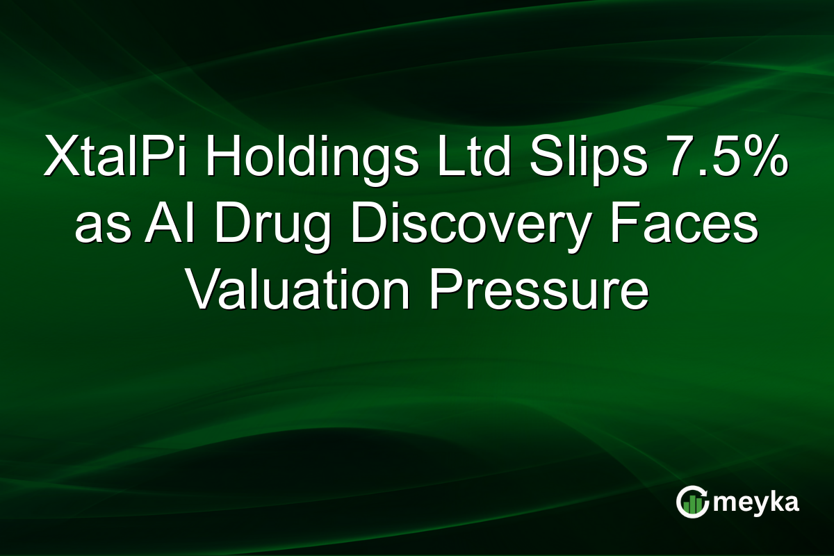 XtalPi Holdings Ltd Slips 7.5% as AI Drug Discovery Faces Valuation Pressure