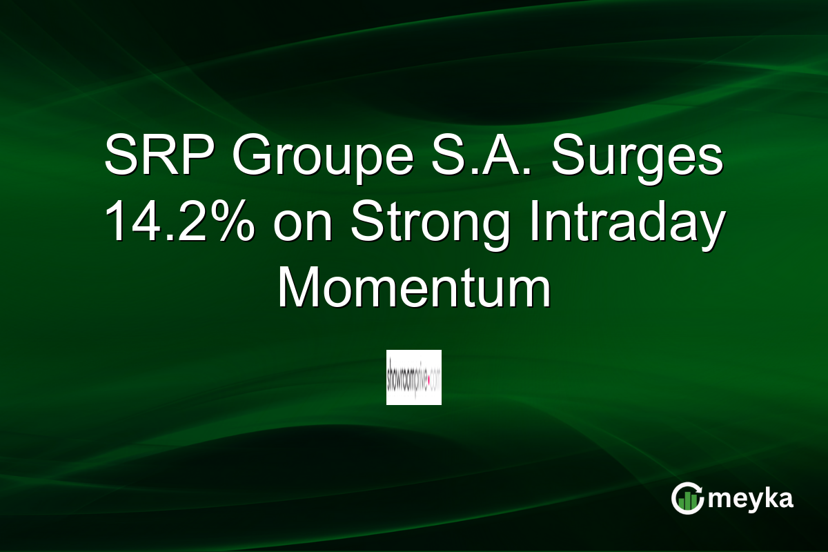 SRP Groupe S.A. Surges 14.2% on Strong Intraday Momentum