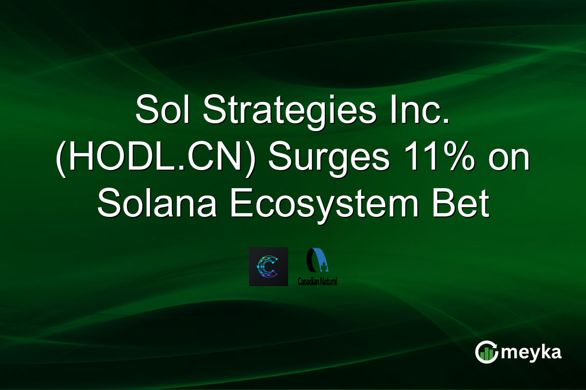 Sol Strategies Inc. (HODL.CN) Surges 11% on Solana Ecosystem Bet