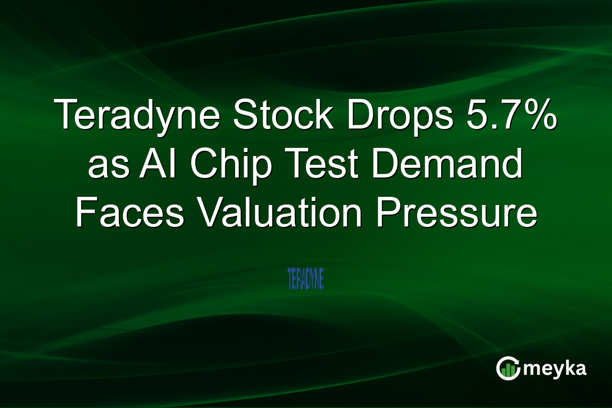 Teradyne Stock Drops 5.7% as AI Chip Test Demand Faces Valuation Pressure