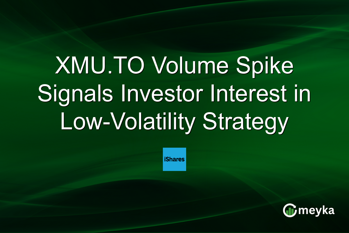 XMU.TO Volume Spike Signals Investor Interest in Low-Volatility Strategy