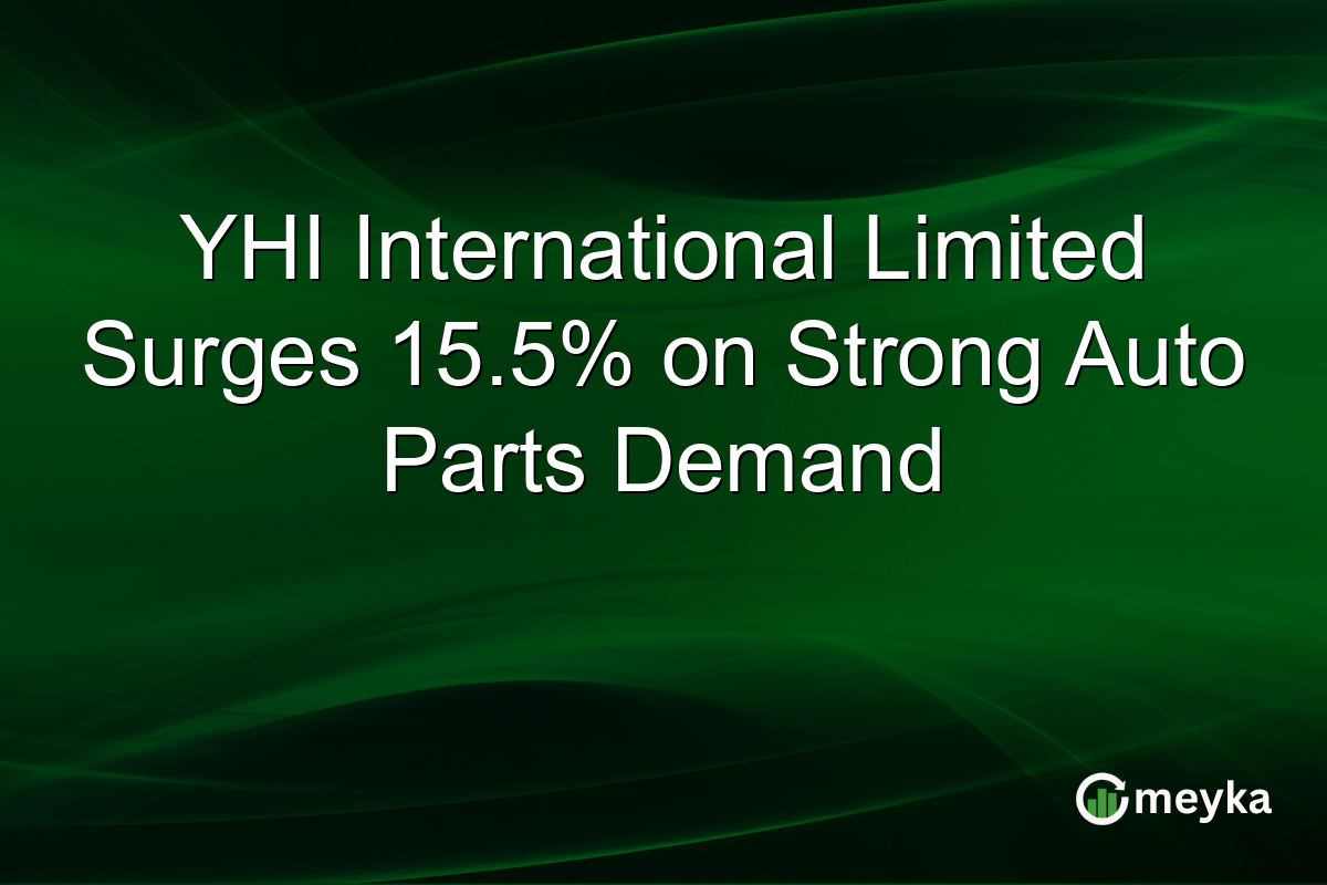 YHI International Limited Surges 15.5% on Strong Auto Parts Demand