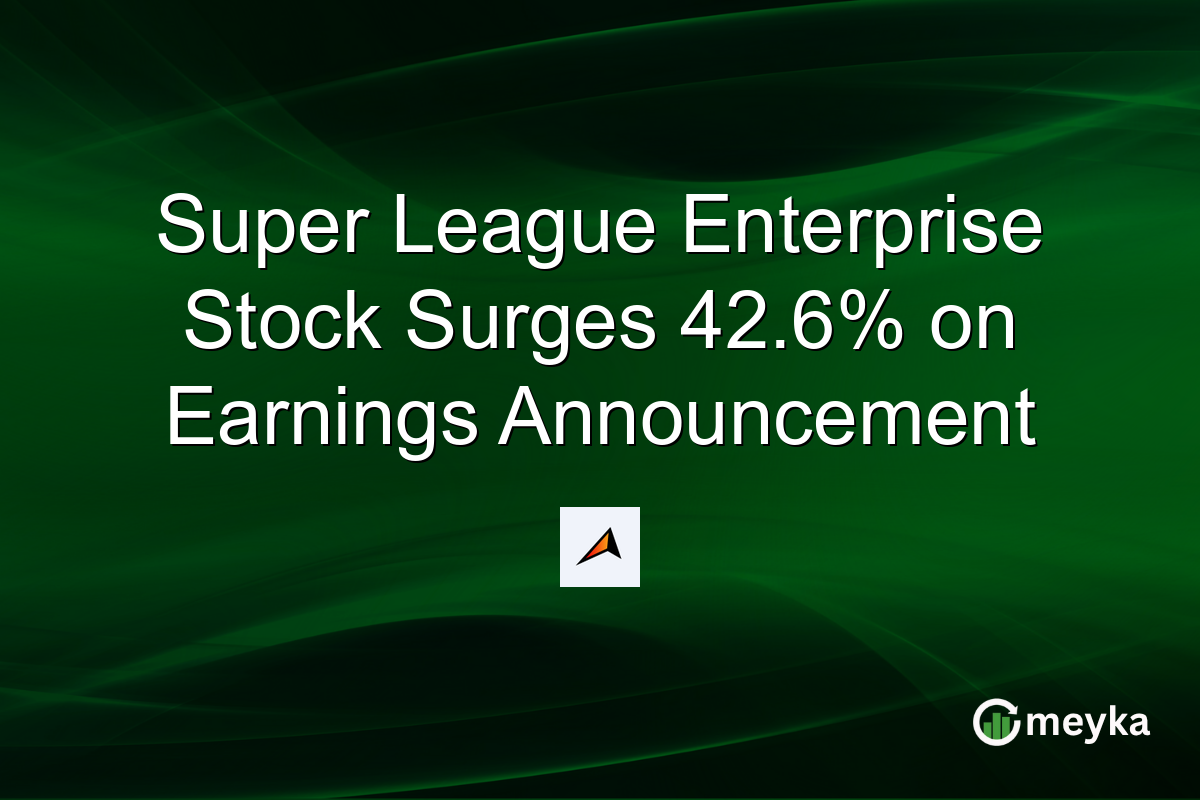 Super League Enterprise Stock Surges 42.6% on Earnings Announcement