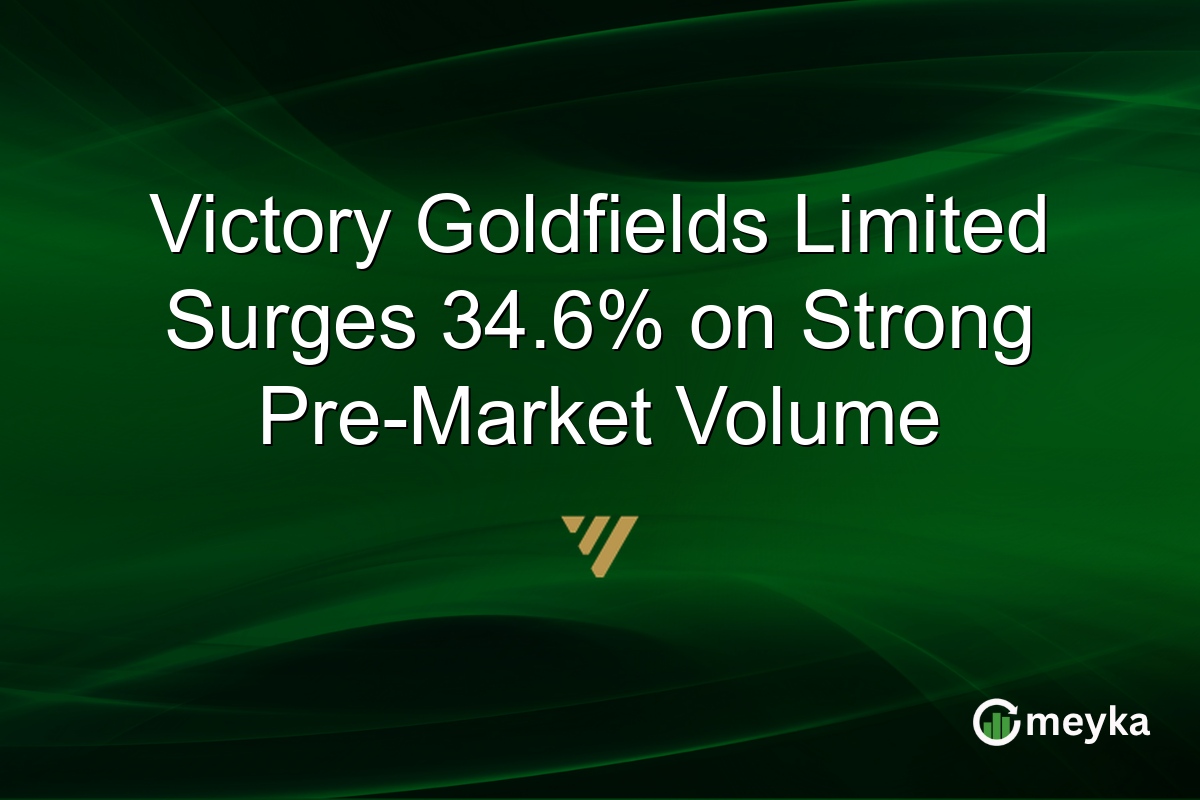 Victory Goldfields Limited Surges 34.6% on Strong Pre-Market Volume