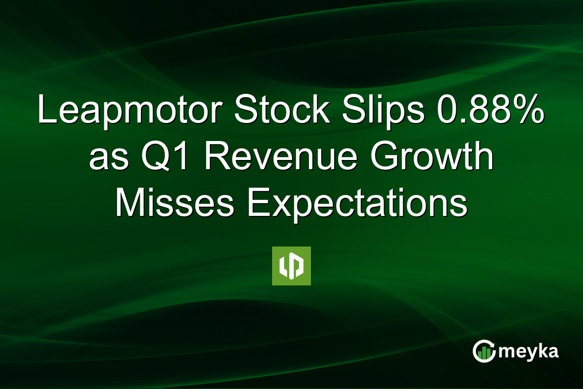 Leapmotor Stock Slips 0.88% as Q1 Revenue Growth Misses Expectations