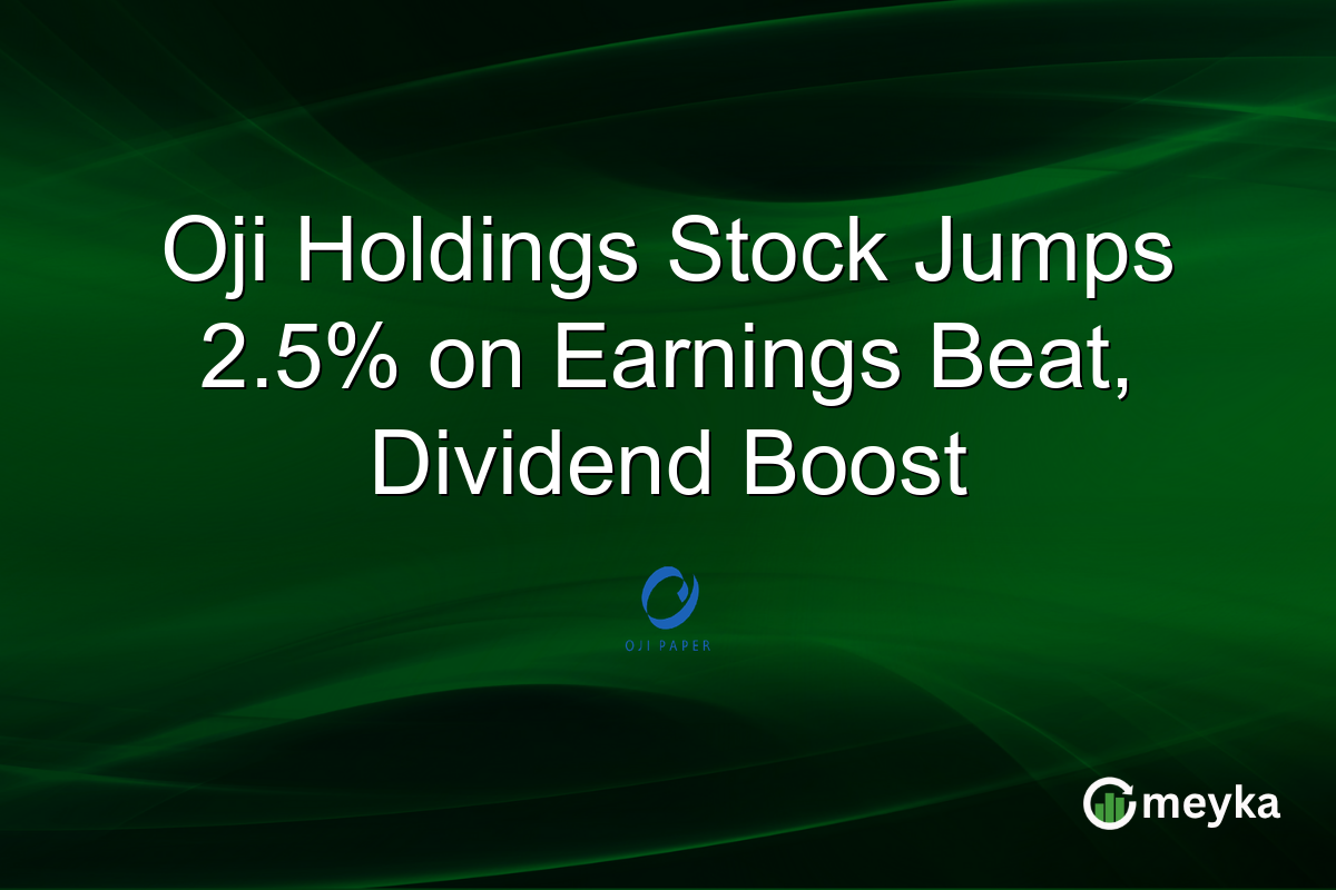 Oji Holdings Stock Jumps 2.5% on Earnings Beat, Dividend Boost