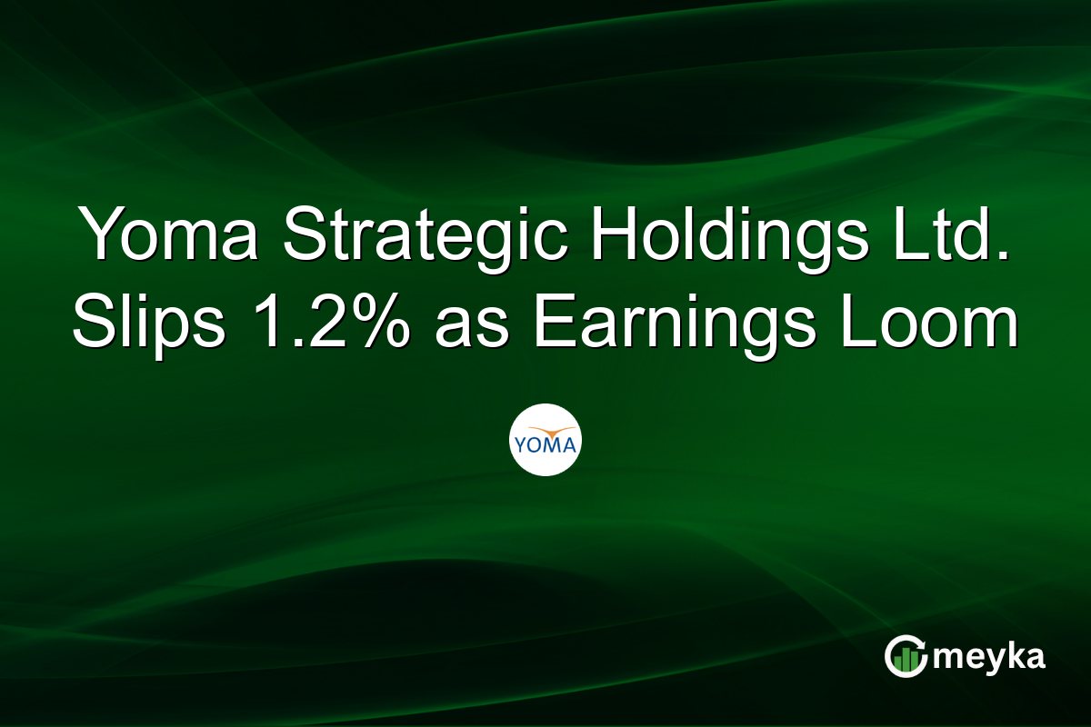 Yoma Strategic Holdings Ltd. Slips 1.2% as Earnings Loom