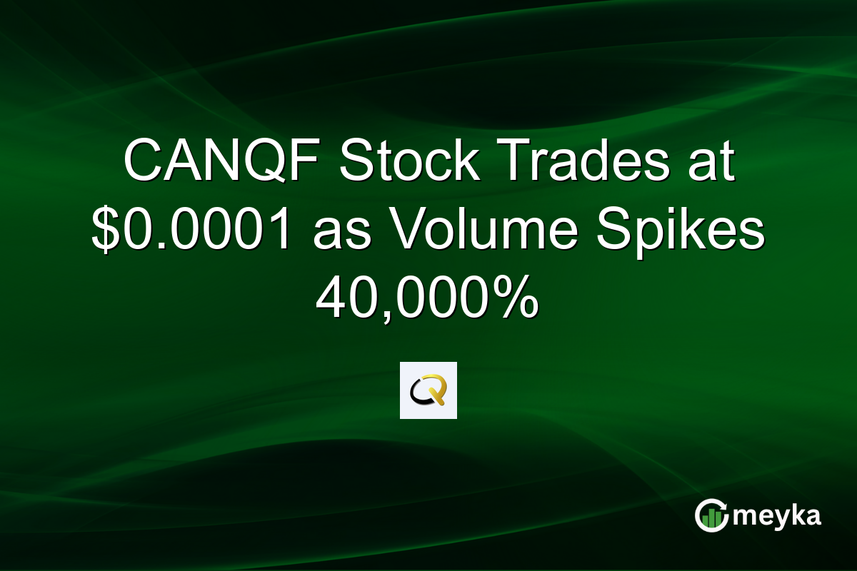 CANQF Stock Trades at $0.0001 as Volume Spikes 40,000%