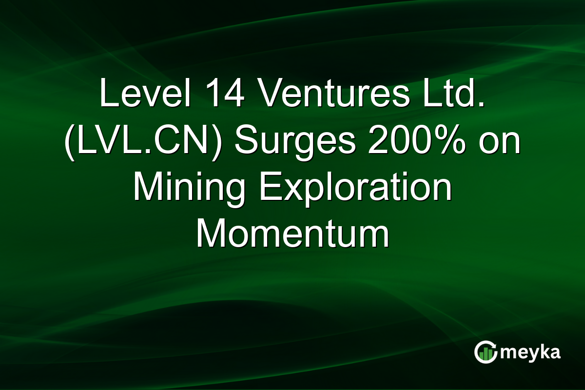 Level 14 Ventures Ltd. (LVL.CN) Surges 200% on Mining Exploration Momentum