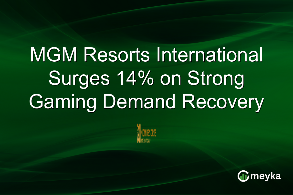 MGM Resorts International Surges 14% on Strong Gaming Demand Recovery