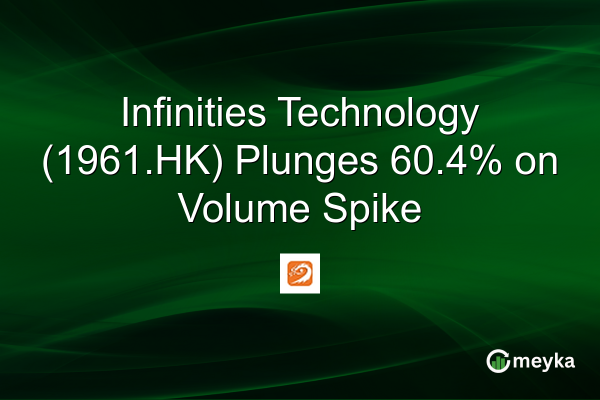 Infinities Technology (1961.HK) Plunges 60.4% on Volume Spike