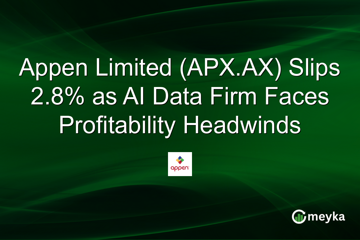 Appen Limited (APX.AX) Slips 2.8% as AI Data Firm Faces Profitability Headwinds