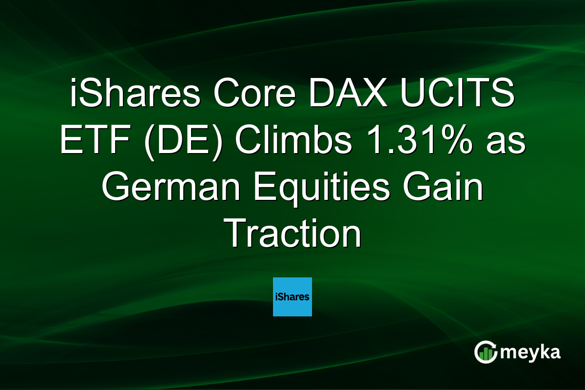 iShares Core DAX UCITS ETF (DE) Climbs 1.31% as German Equities Gain Traction