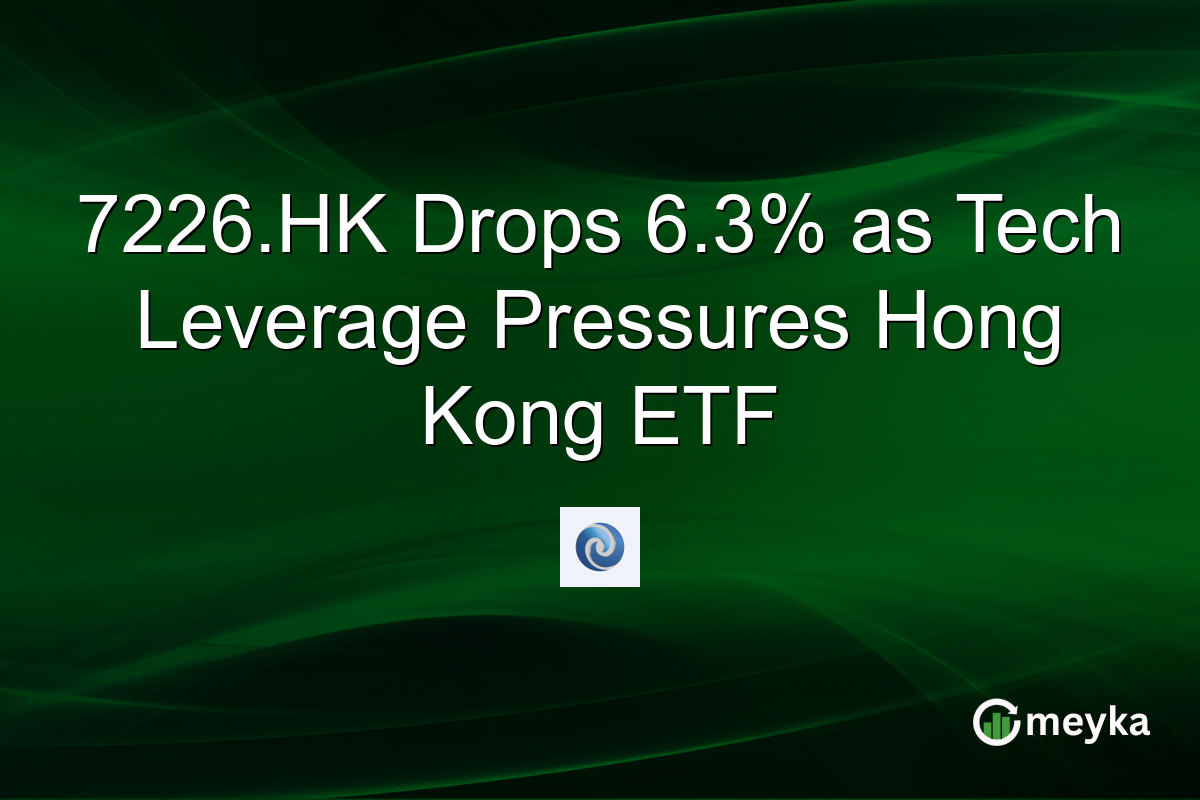 7226.HK Drops 6.3% as Tech Leverage Pressures Hong Kong ETF