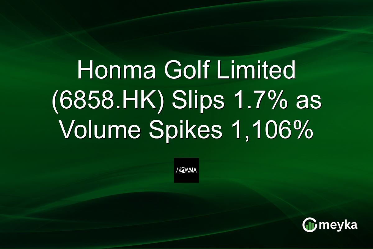 Honma Golf Limited (6858.HK) Slips 1.7% as Volume Spikes 1,106%